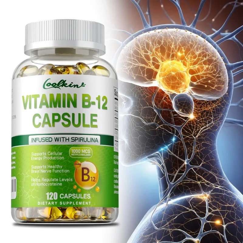 

Vitamin B12 - Reduces Stress & Anxiety, Improve Mood, Promotes Mental Clarity, Supports Brain and Heart Function, Boosts Energy