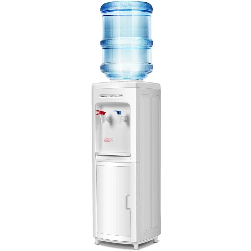 

Диспенсер для воды DORTALA с верхней загрузкой, диспенсер для горячей и холодной воды для бутылок на 3-5 галлонов, охладитель для отдельной воды с детьми