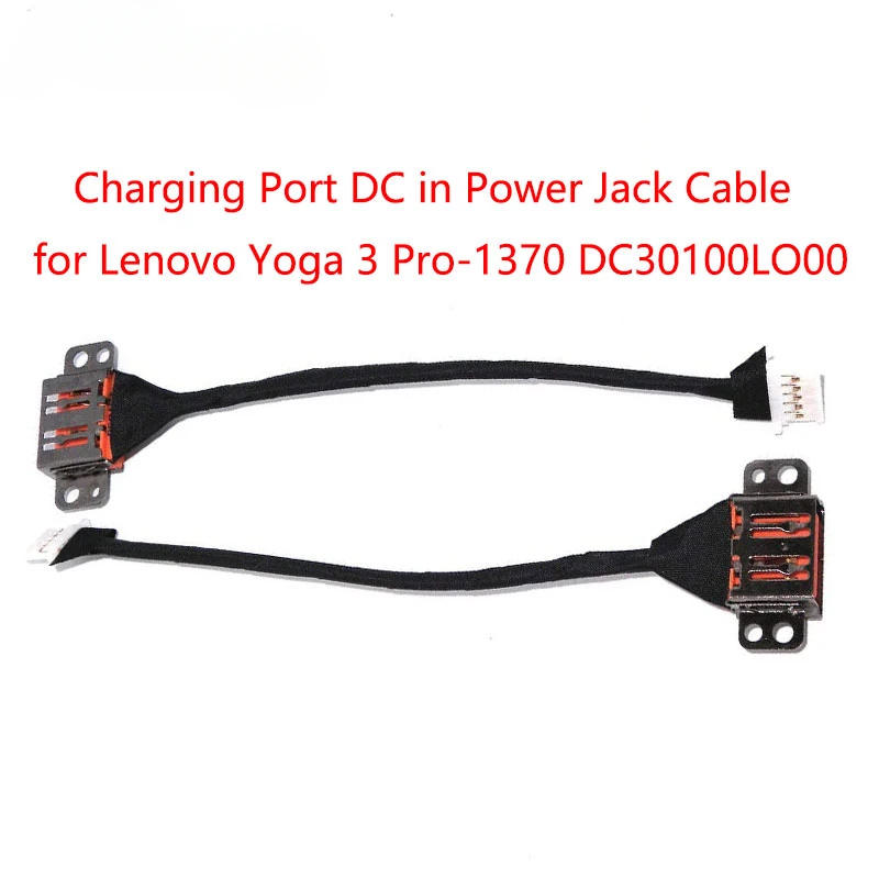 Replacement Laptop Charging Port DC in Power Jack Cable for Lenovo Yoga 3 Pro-1370 80HE M-5Y70 M-5Y71 DC30100LO00