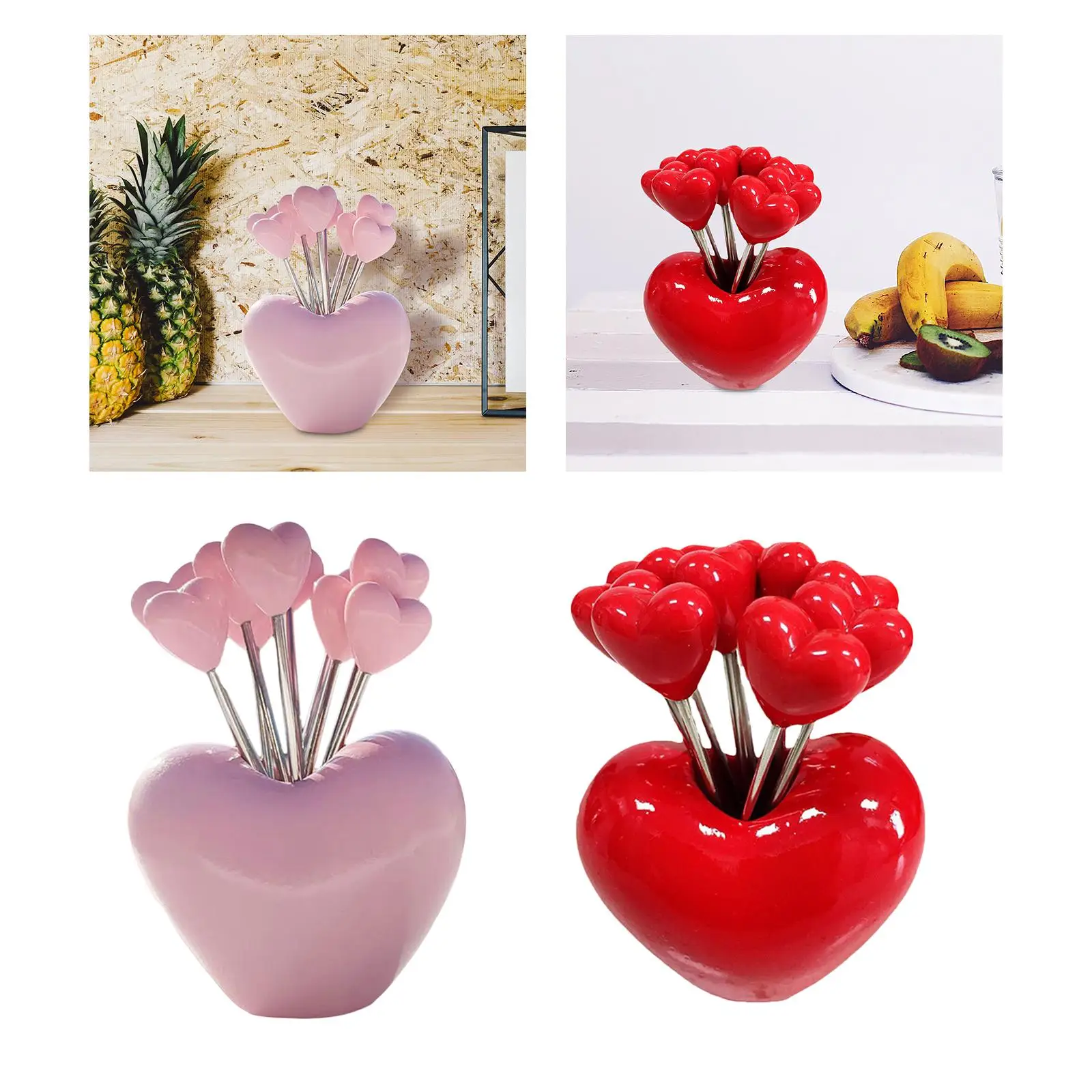 Fruit Fork Set Home Decorative Creative Home Use Utensils Cute Food Picks for Cake Home Fruit Platter Restaurant Dessert