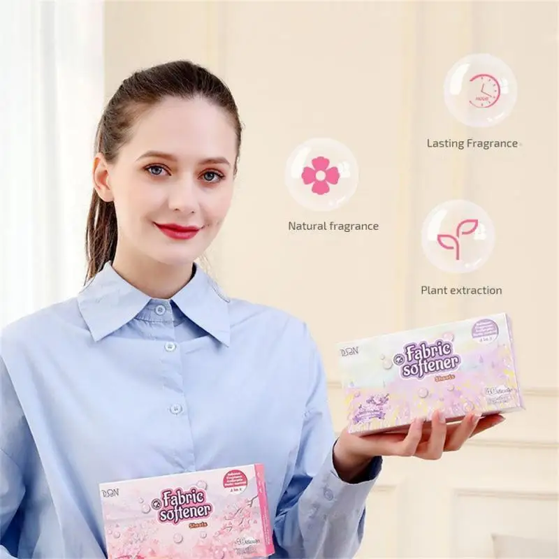 Soft Fragrance Paper Pink Scented Clothing Bacteriostatic Soft Clothing Natural Fragrance Fabric Softener Laundry Softener