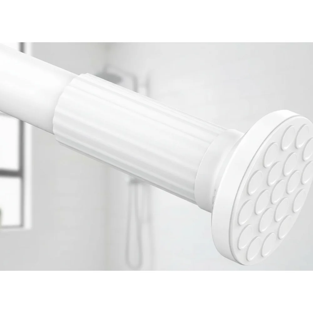 

Adjustable Spring Tension Curtain Rod 51-165 Inches No Drill Installation Stainless Steel Shower Closet Rod for Home