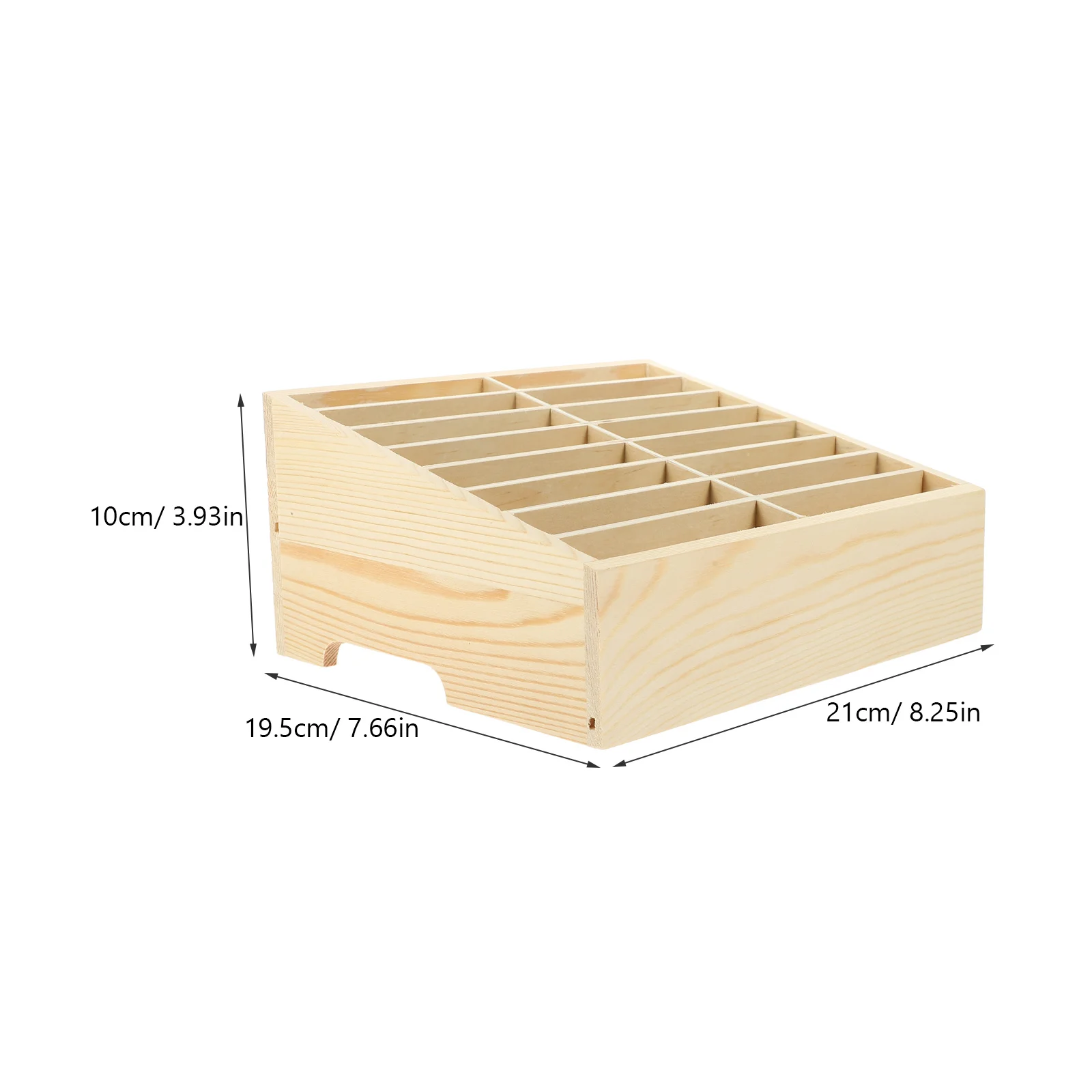 Wooden Storage Box Multi-Grid Desktop Organizer For Cell Phone Holder Table Cell Phone Case Shelf Rack Container Meeting