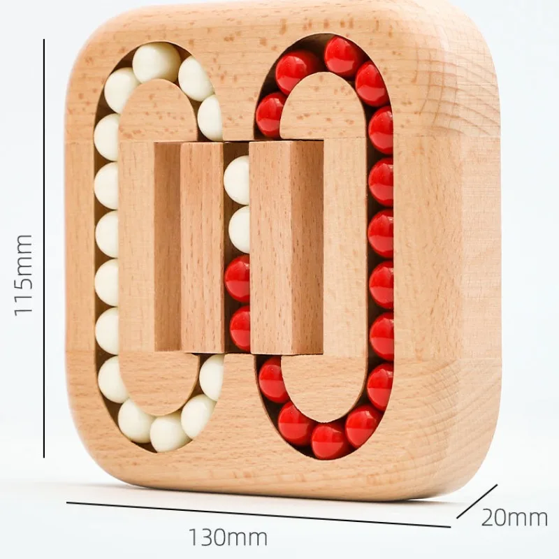 1 szt. Drewniany zamek zabawka Puzzle Luban Lock dla dzieci edukacyjne wczesna edukacja Rolling magiczna fasola kostka kulki zabawki dla dzieci