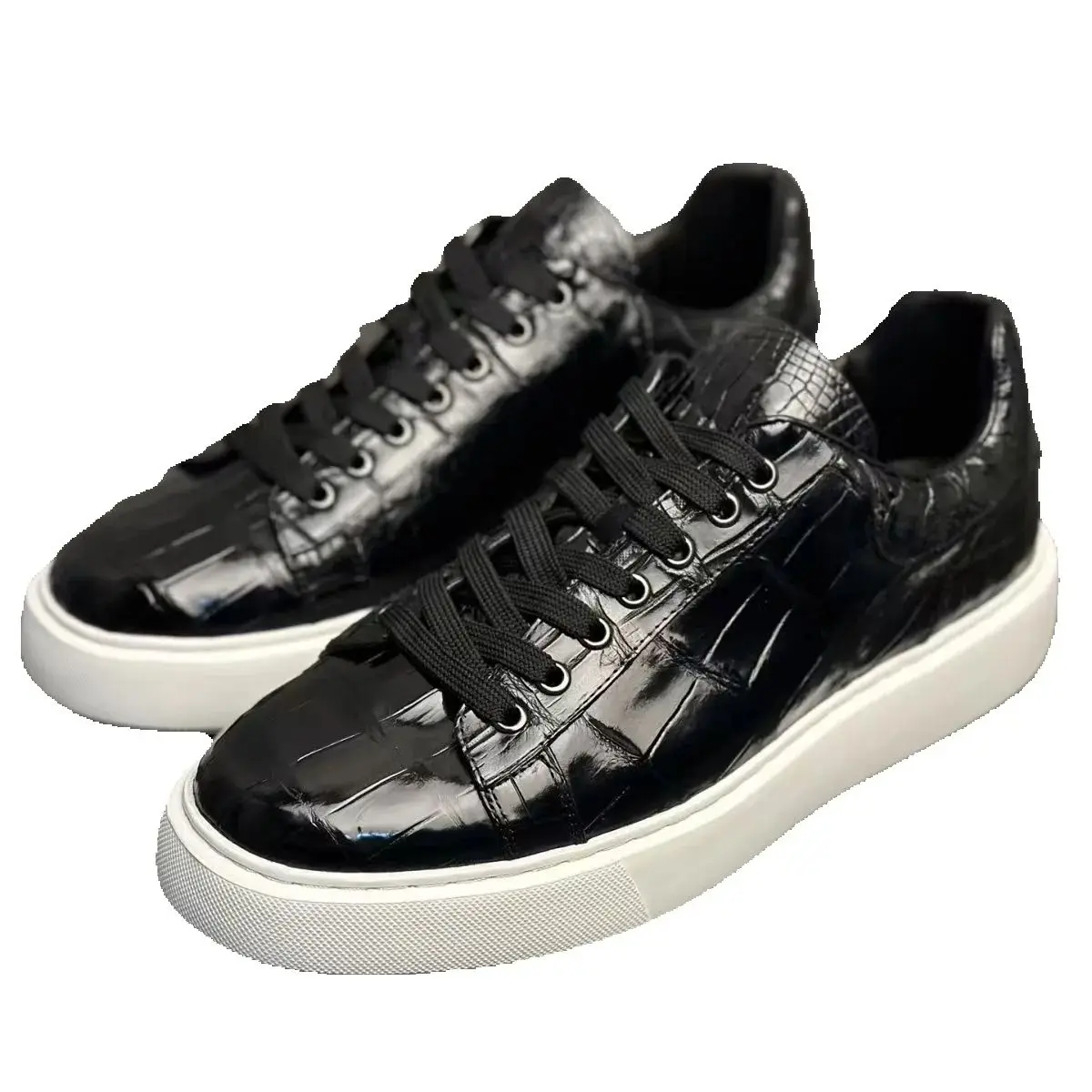 

Новое поступление 2025 года, модная повседневная обувь из крокодиловой кожи, мужские кроссовки из натуральной кожи pdd586