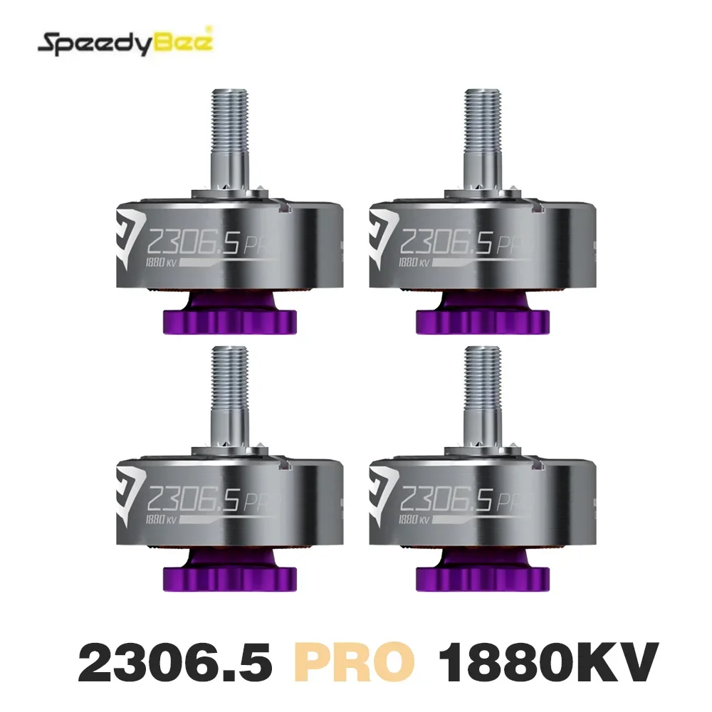 BoMass4pcs SpeedyBee BeeStorm 2306.5 PRO 1880KV Brushless Motor 12N14P FPV Motor For Mario5 FPV RC Racing Freestyle Quadcopter D