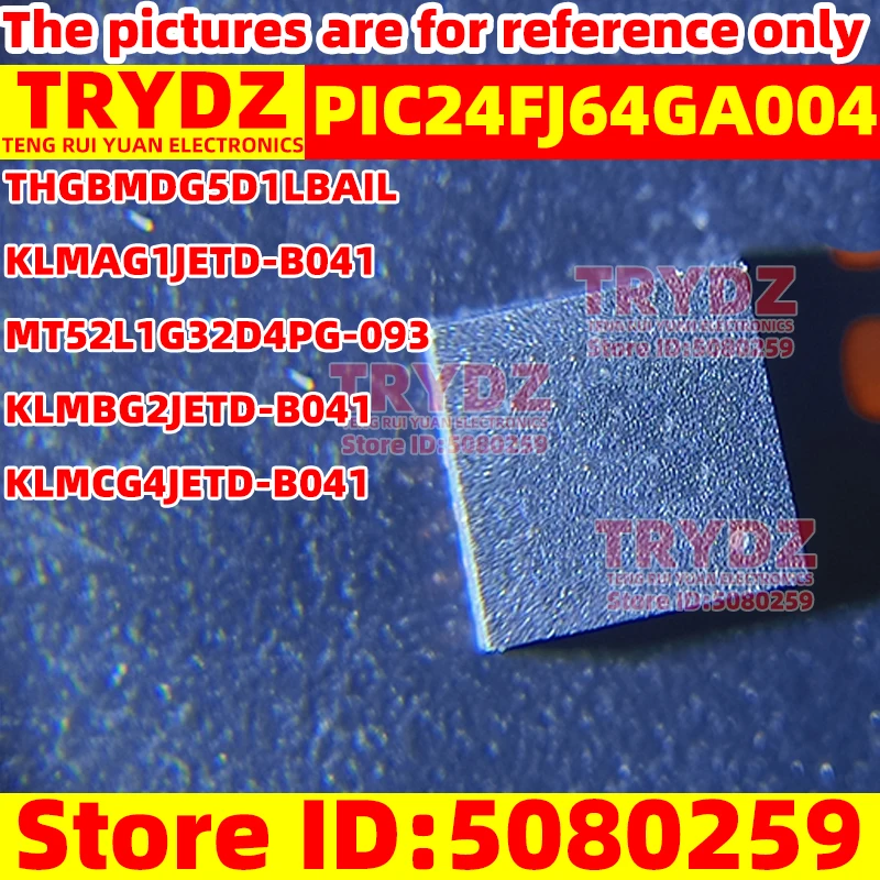 1pcs Used PIC24FJ64GA004-I/PT THGBMDG5D1LBAIL KLMAG1JETD-B041 MT52L1G32D4PG-093 WT:B KLMBG2JETD-B041 KLMCG4JETD-B041