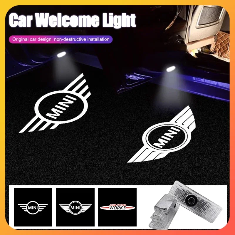 

Car Door LED HD Welcome Courtesy Shadow Projector Lamp Logo Light For Mini Cooper R50 R52 R53 R55 R56 R60 R61 F54 F55 F56 F60