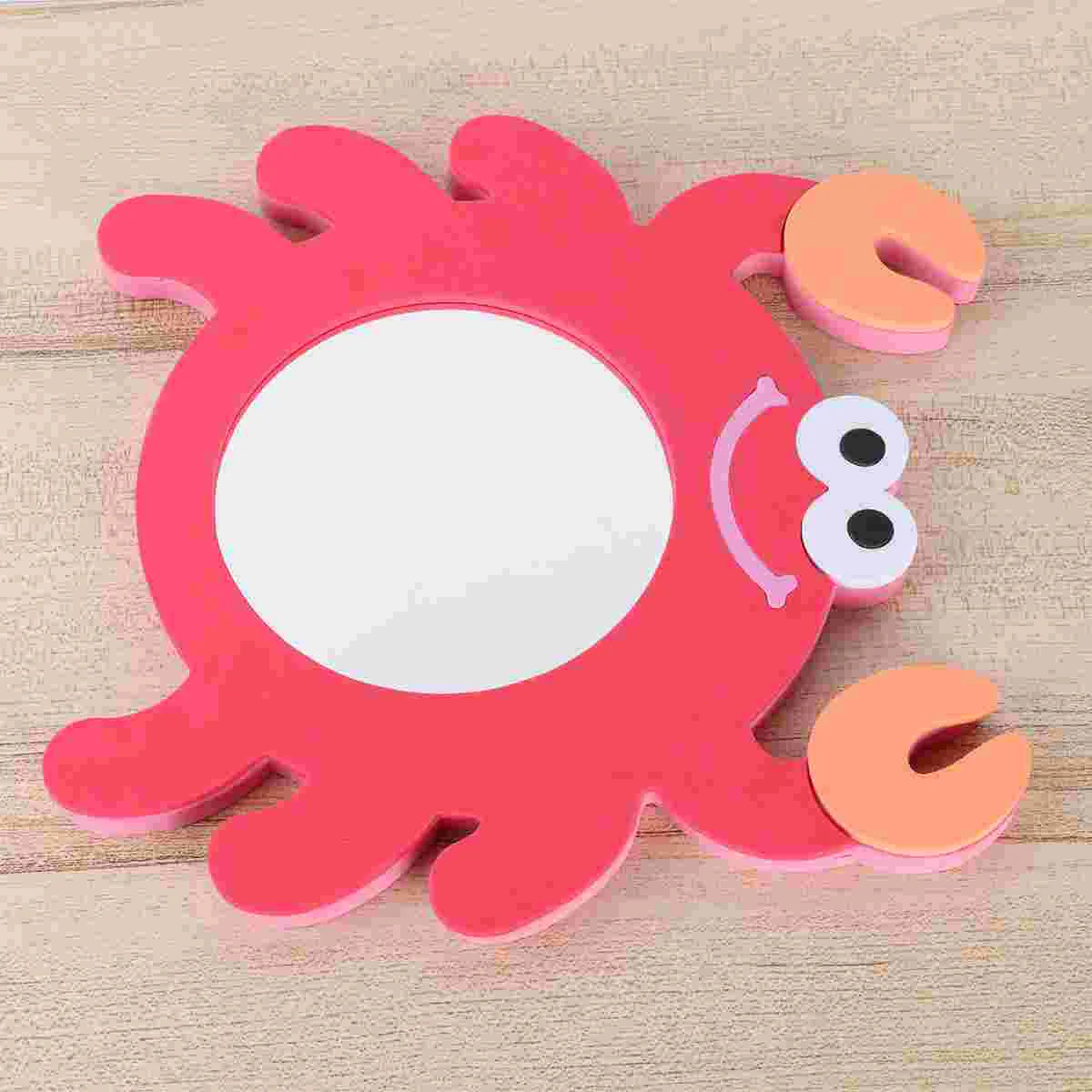 

Kid Bath Toy EVA Cartoon Mirror Bathing Plaything Creative Crab Or Frog Design Water Toy Educational Cartoon Mirror Bath Toy