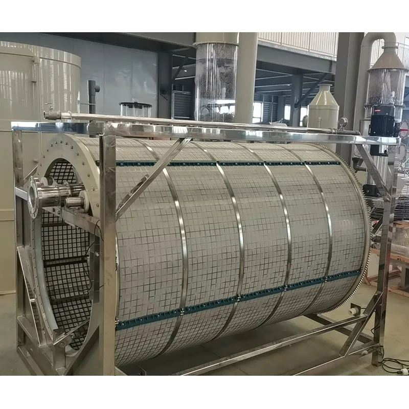 

Aquaculture microfilter stainless steel rotary drum filter fish pond filter semi-submerged submerged