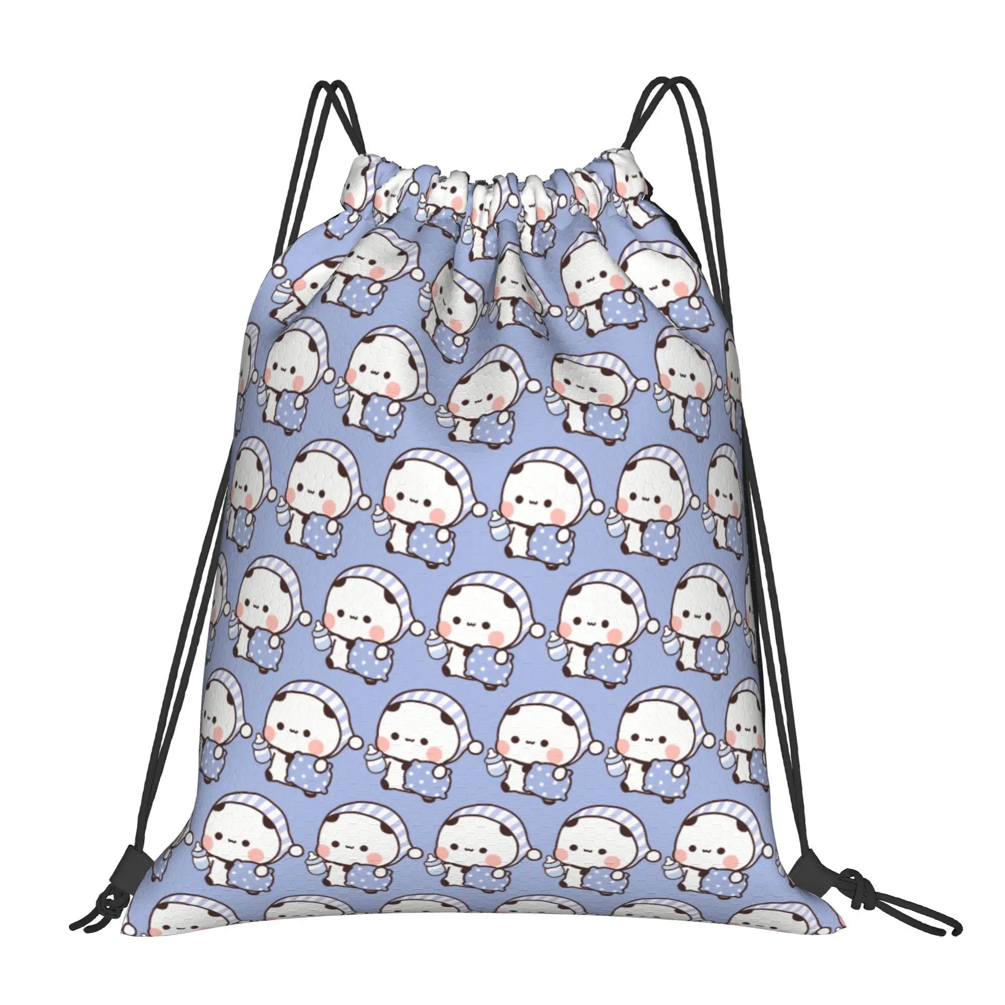 Dudu Bubu Drawstring Bag Going To Sleep Sports Camping Men BackpacksLarge Capacity Vintage Sackpack String Bags