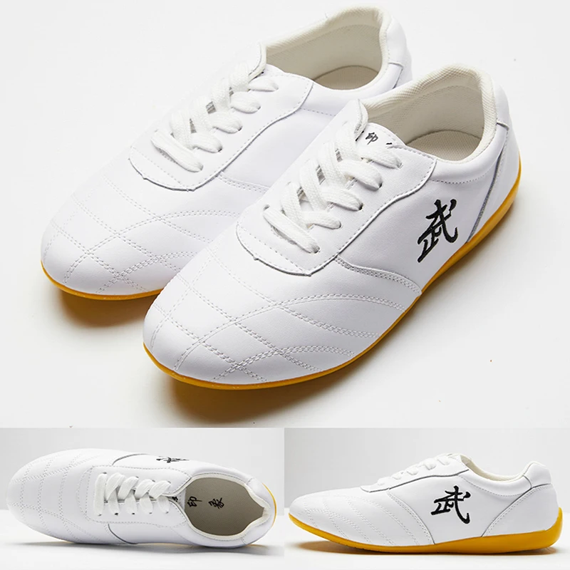 

Chinese Kung Fu Shoes Tai Chi Shoe Taiji Genuine Leather Wu Shu Martial Arts Sneakers