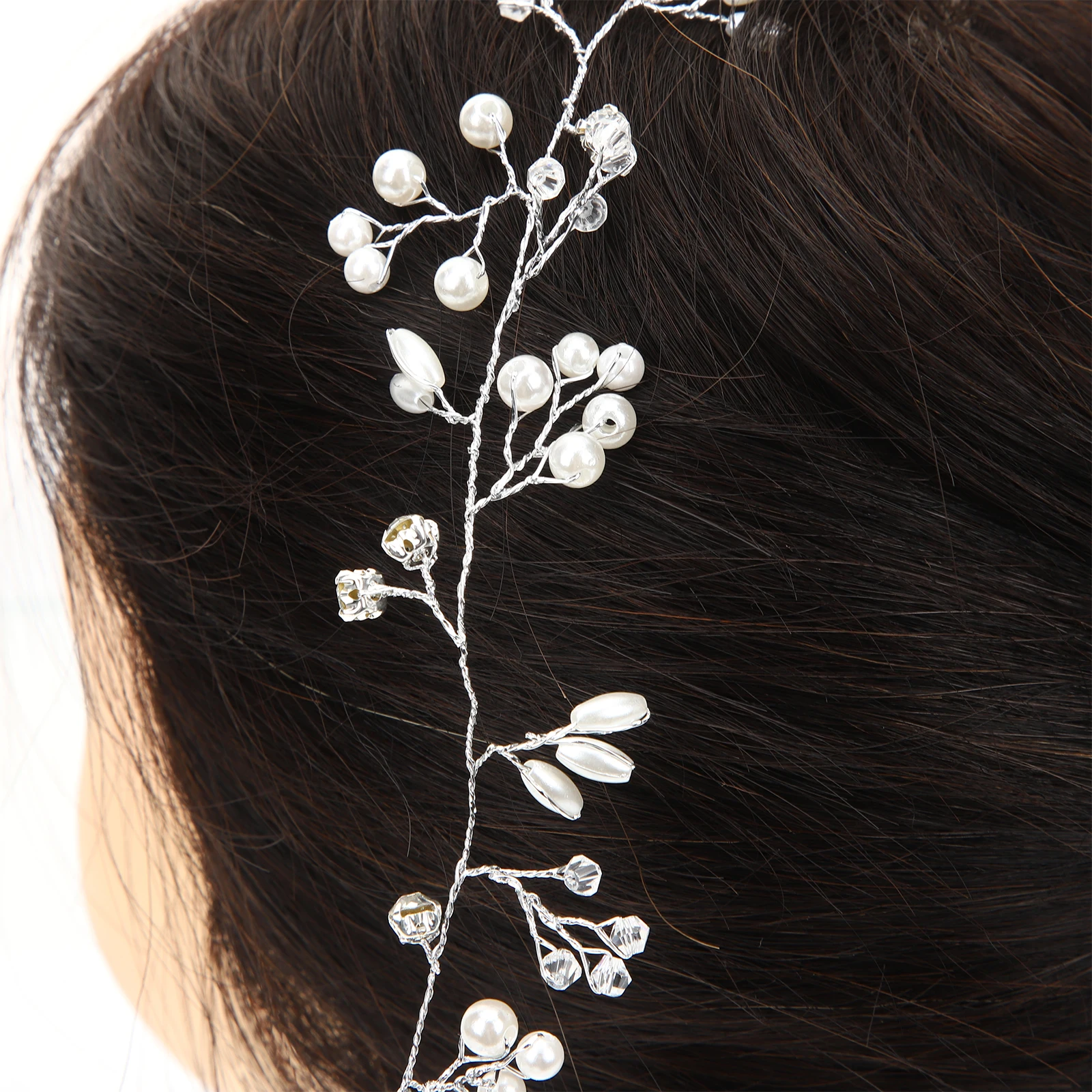 

Pearl Headb Accessories Women Bridal Silver Alloy Pearl Hairpin Wedding Party Prom Girls Hair Hair Headb s