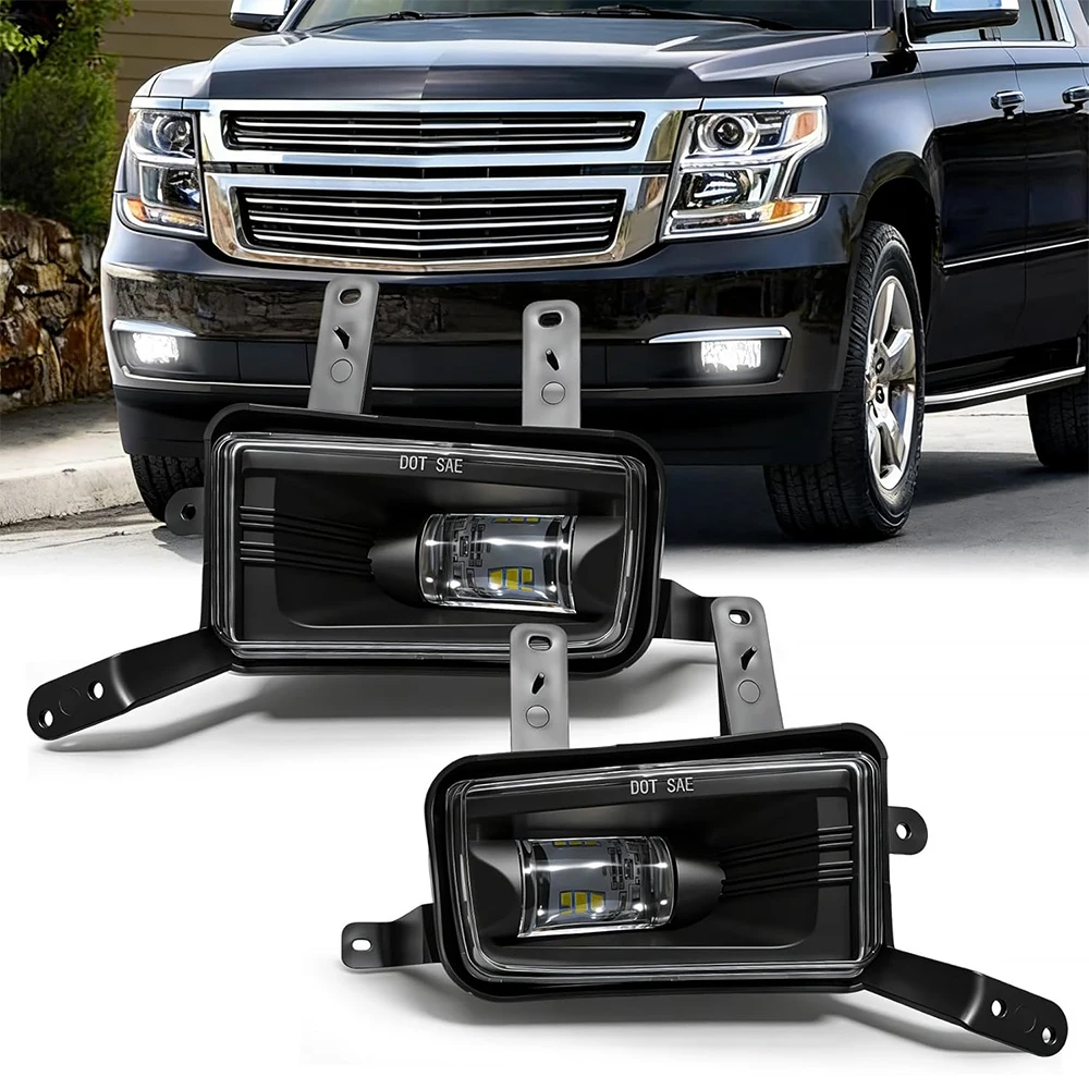 

Светодиодные противотуманные фары для Chevrolet Tahoe Suburban 2015–2020, противотуманные фонари для Suburban 3500HD 2016-2019, для GMC Yukon и Yukon XL 2015–2020