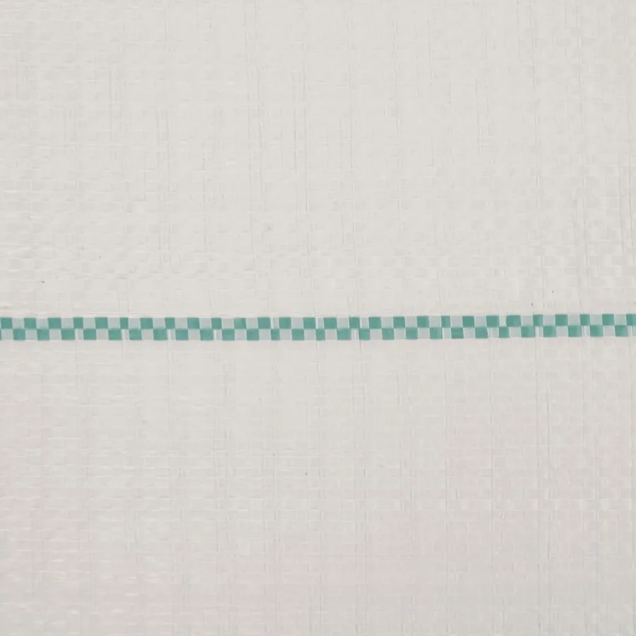 Weed Membrane White with green stripes 100 Polypropylene