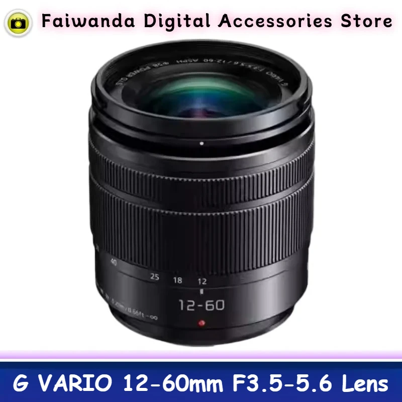 

95% New Genuine G VARIO 12-60mm F3.5-5.6 Power OIS standard zoom Lens For Panasonic M43 Mount Lens