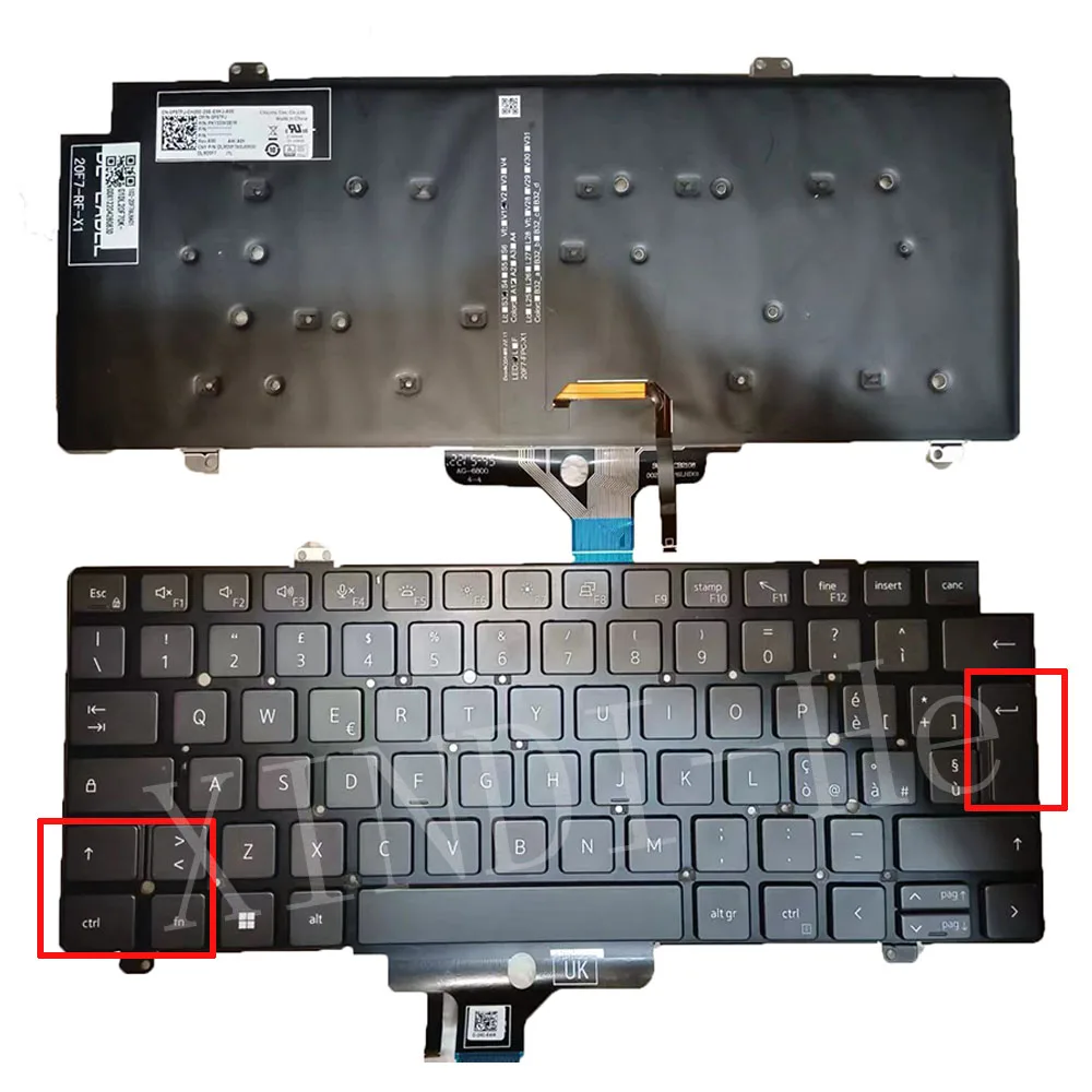 

Italain Backlit Laptop Keyboard For DELL Latitude 5320 5420 5421 5430 7420 7430 7520 7521 IT Layout