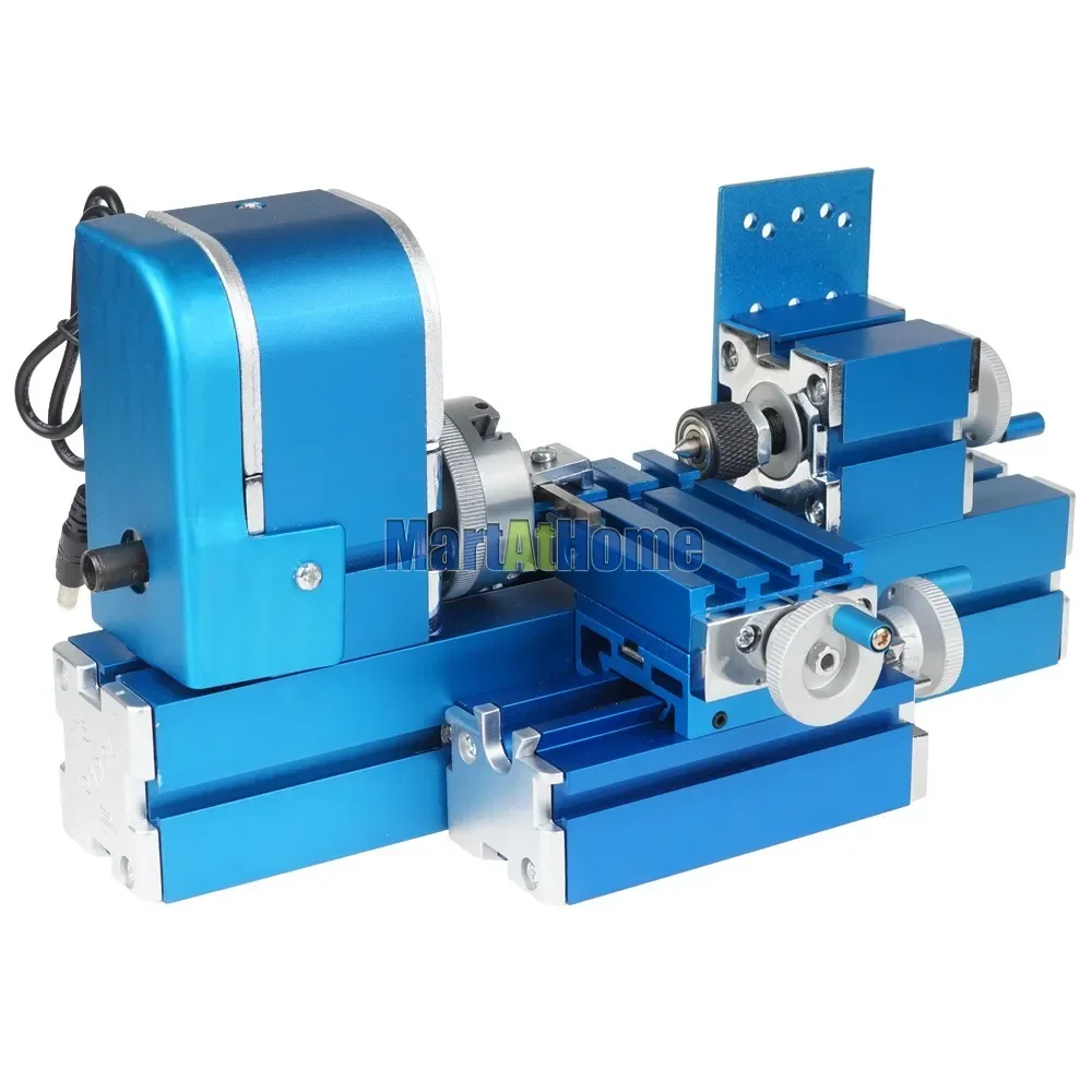 Xendoll 24W 36W 60W Mini Metal Wood Turning Lathe Machine Model Tool Woodworking Power Tool AC100~240V with 3-jaw Chuck