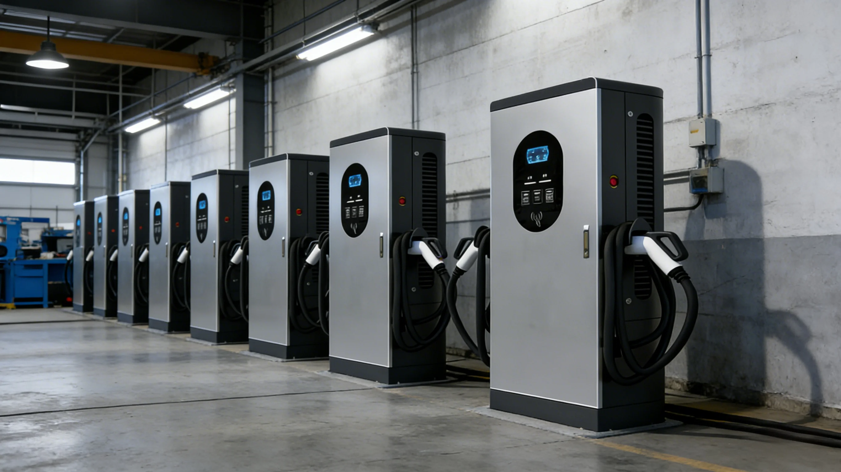 60-240KW  Fast EV Charger with Battery Storage 40kW 80kW 150kW DC Fast Charging Station for Commercial Use