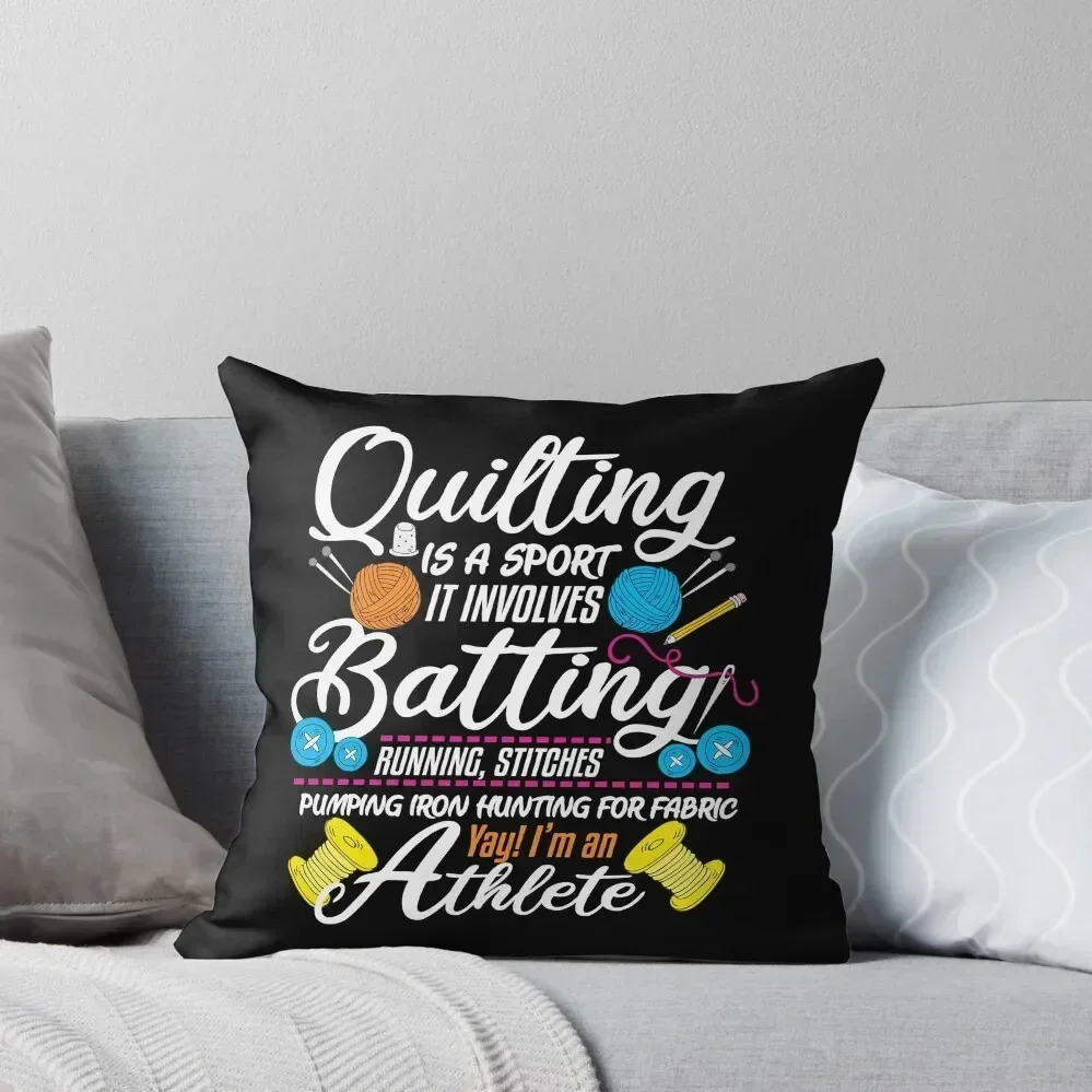 Funny Quilting Sewing Gift Quilter and Sewer Yarn Throw Pillow Anime pillows decor home Decorative pillowcase pillow