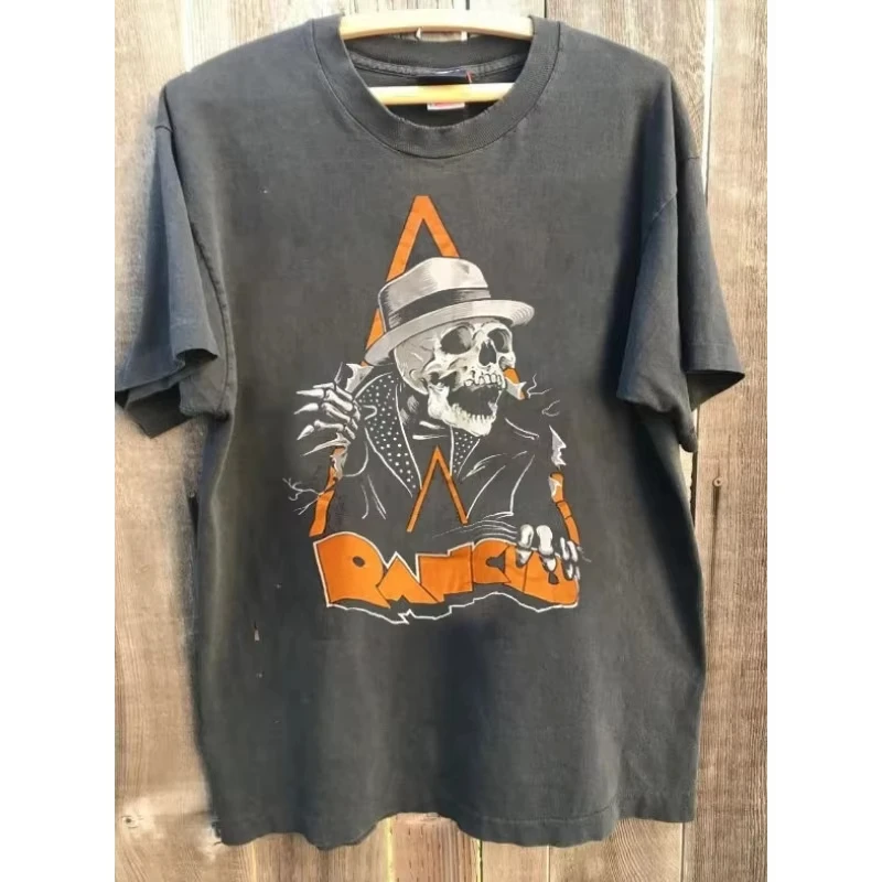 Neutral T-shirt Pattern Harajuku T-shirt Rancid Band A Clockwork Orange Tour Charcoal Grey