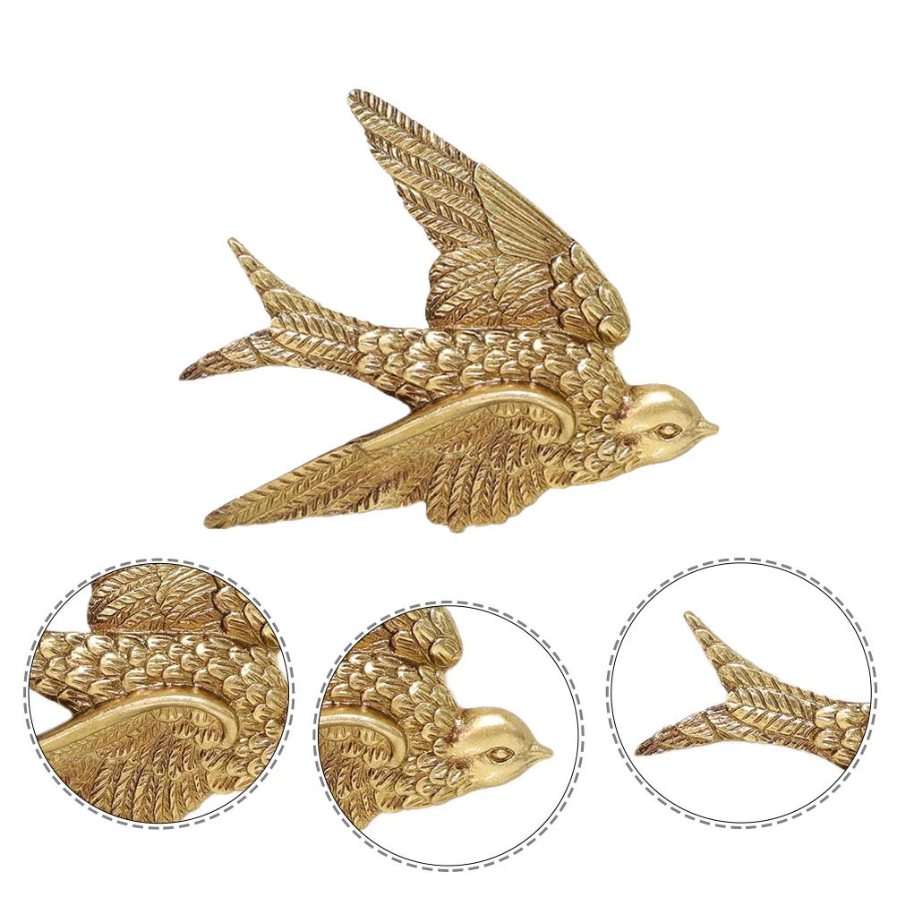 

2 Pcs Wall Piece Statue Decoration Locket Bird Household Swallow Shaped Pendant Resin Indoor Craft Garden Adornment Decors