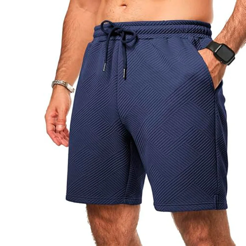 New Shorts Pant Casual Elastic Waist Drawstring Five-point Medium Pants Summer Beach Vacation Shorts With Pockets Pant