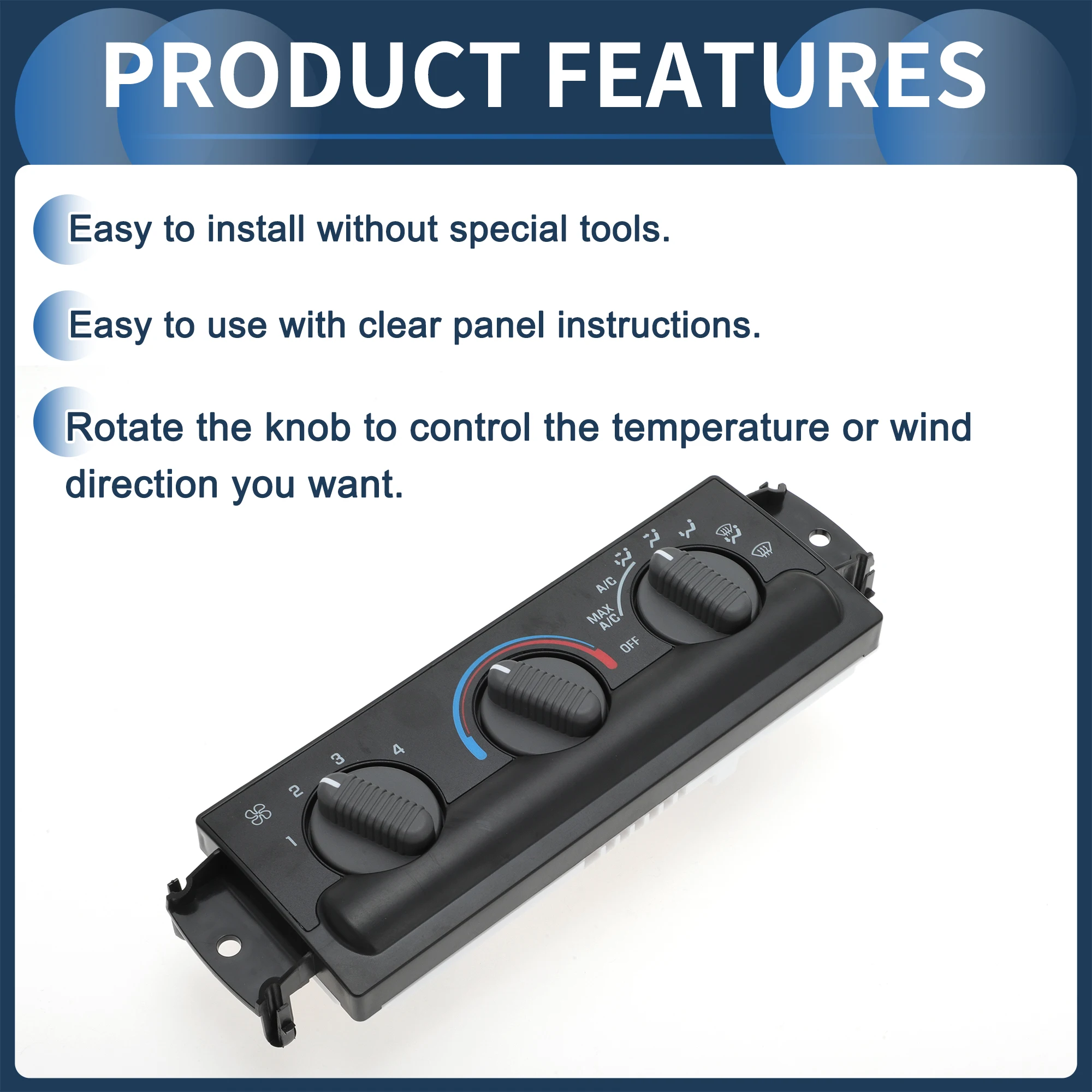 UXCELL No.16233939A クライメートコントロールモジュール シボレー S10 GMC ソノマ用