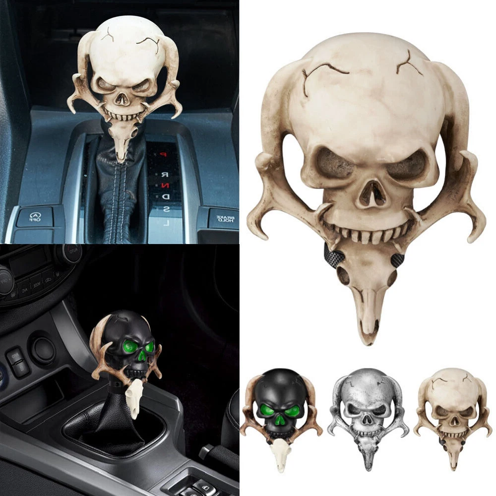 

1 Pieces Car Manual Gear Shift Knob Universal Accessories Devil Horrible Skull Head