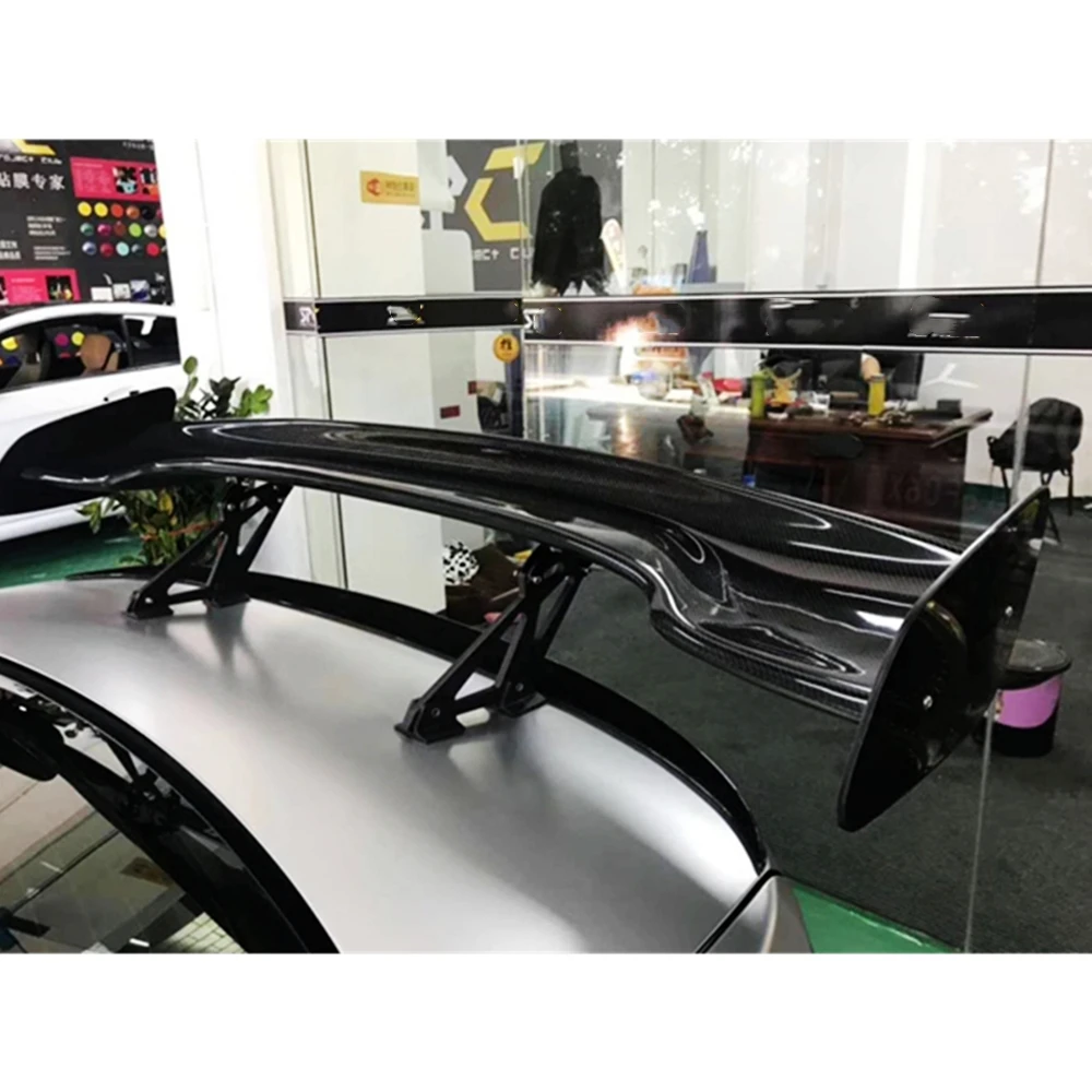 Aileron arrière universel en Fiber de carbone, 57 pouces, 3DI GT JDM, pour coffre de voiture de course