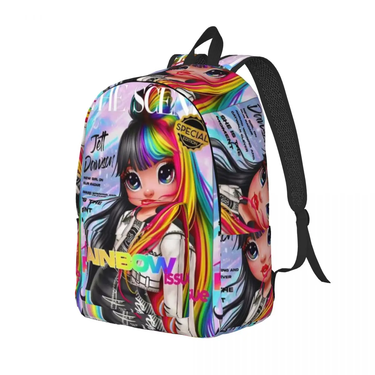 Bookbag do ensino médio arco-íris, Mochila para estudantes adolescentes, Mochila de caminhadas, High Jett Dawson, A CENA