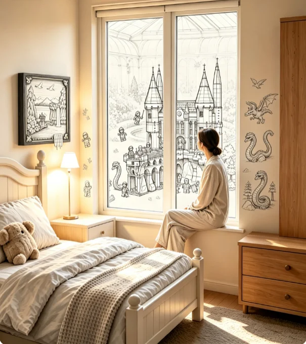 2026 New European Castle Street View Architectural Style Toy, Suitable for Home Living Room Decoration and Holiday Gift Giving