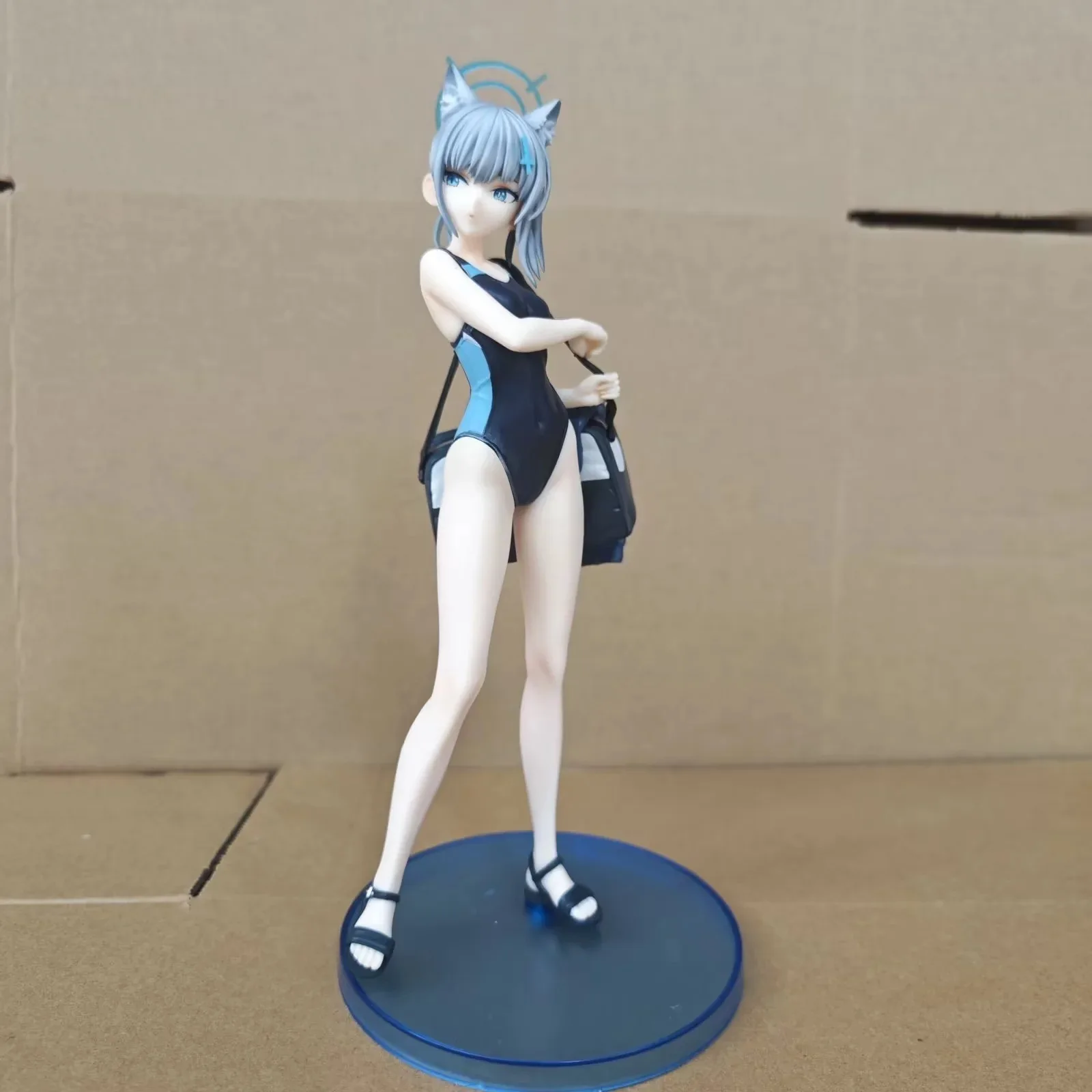 Anime Swimming Suit Shiroko Sunaokami Figure Blue Archive Doll Model Summer Beach Shiroko Action Figure PVC Collectible Toy Gift