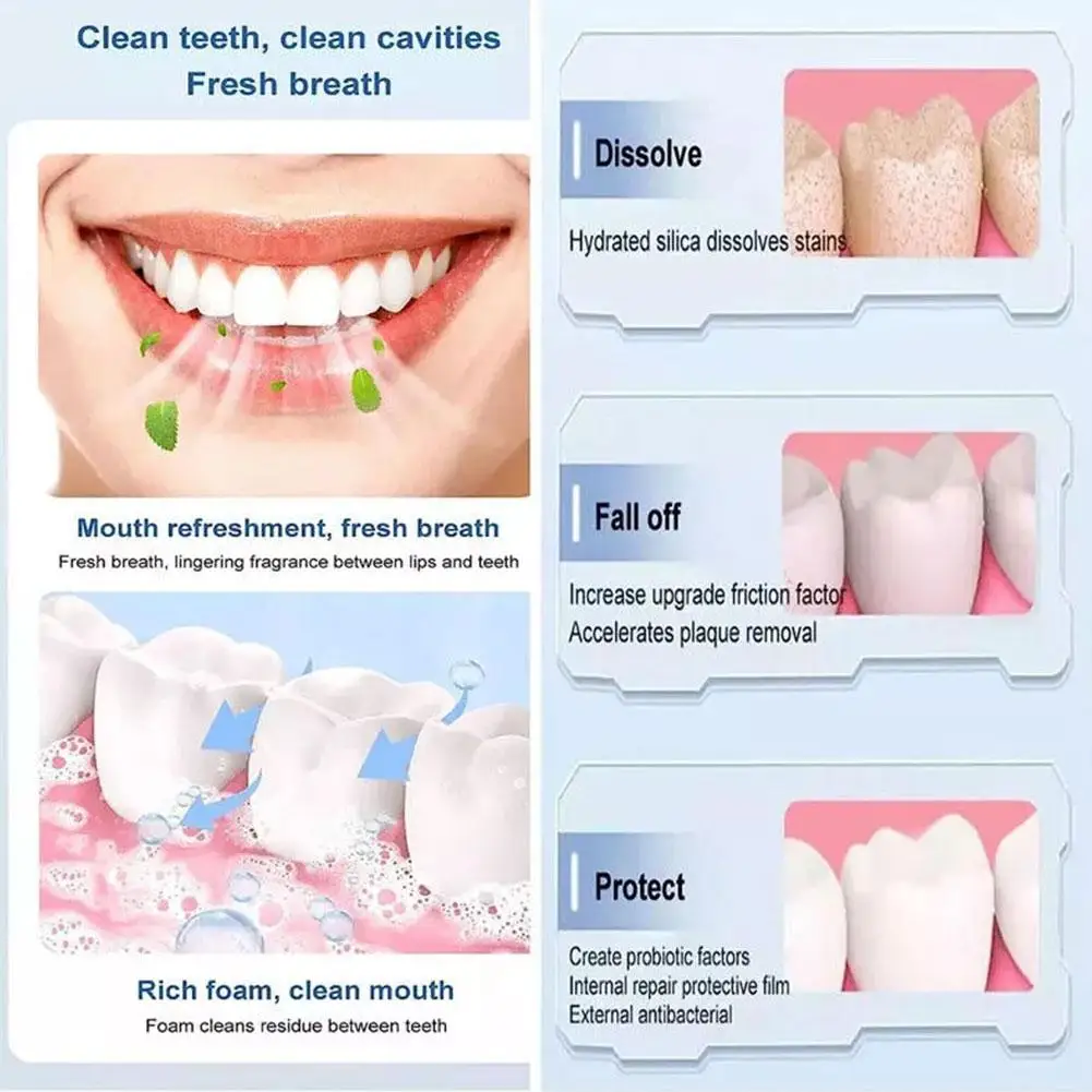 Pasta de dientes SP-7 para el cuidado de la salud Oral, blanqueamiento probiótico profundo, aliento fresco, Triple blanqueamiento