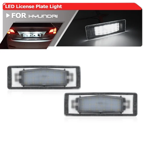 Заменить # 92501-2G000 Для Hyundai VF I40 Sedan 2011 2012 2013 2014 2015 SMD белые светодиодные лампы подсветки номерного знака, 2 шт.