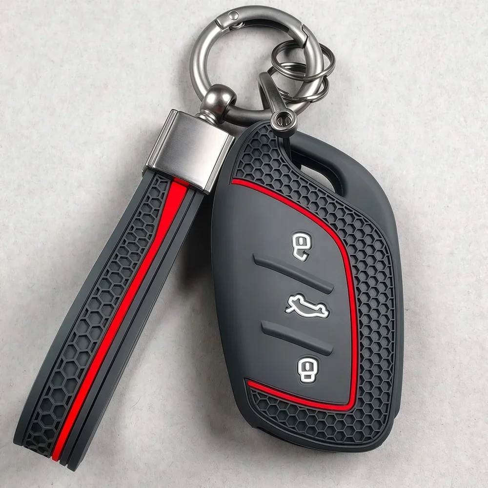 Silikon-Autoschlüsselhülle für MG ZS HS 2026 2025 MG6 MG4 MG5 MG3 MG7 Roewe RX3 RX8 ERX5 RX5 I6 I5 Zubehör – Detail 6