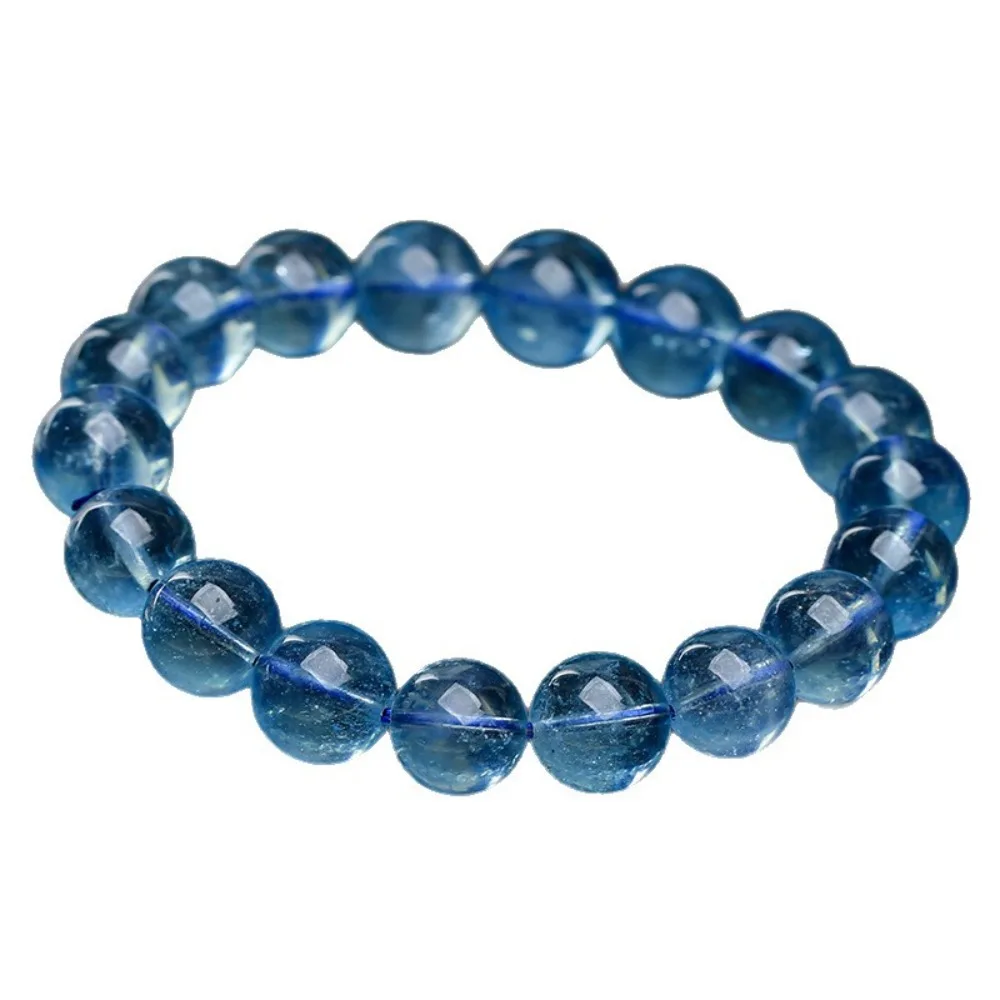 

Браслет KITYKISS из натурального аквамарина, браслет для медитации и исцеления, подарок для духовного пробуждения, уникальное энергетическое украшение