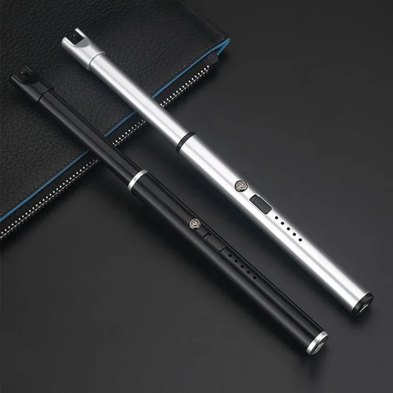 USB الإلكترونية نبض قوس أخف يندبروف المحمولة في الهواء الطلق شواء عديمة اللهب أخف المطبخ موقد غاز شمعة التخييم أخف بندقية #2