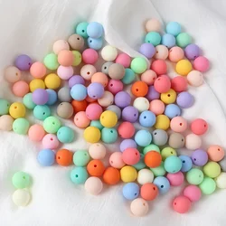 6-20mm Macaron Color Acrylic Matte Beads Round Loose Spacer Beads For DIY Necklace Bracelet Jewelry Making Accessories Supplies