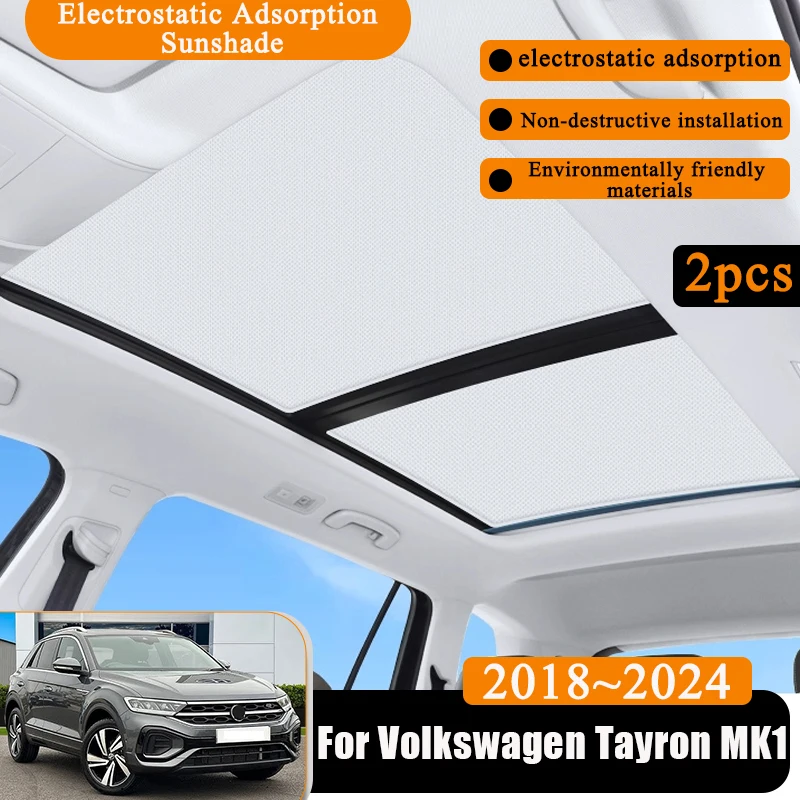 

Car Sunroof Electrostatic Adsorption For Volkswagen Tayron MK1 2018~2024 2022 2023 Sun Protection Skylight Covers Accessories