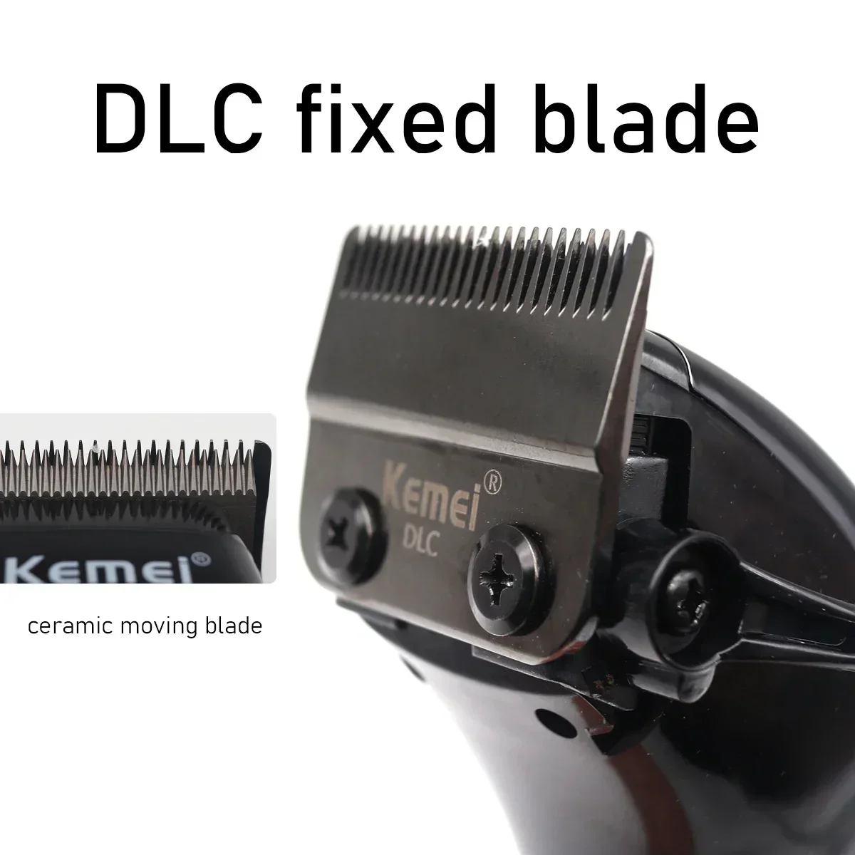 Kemei KM-1767 Magnetic Motor Professiona Men\'s Hair Clipper Ceramic DLC Blade Haircut Machine LCD Display Hair Trimmer 9000RPM