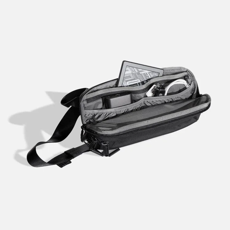 Casual Nylon Chest Waist Bag Crossbody Sling Bag Stitching Line New Model Youth Leisure Handbag Square Shape Polyester Material 5
