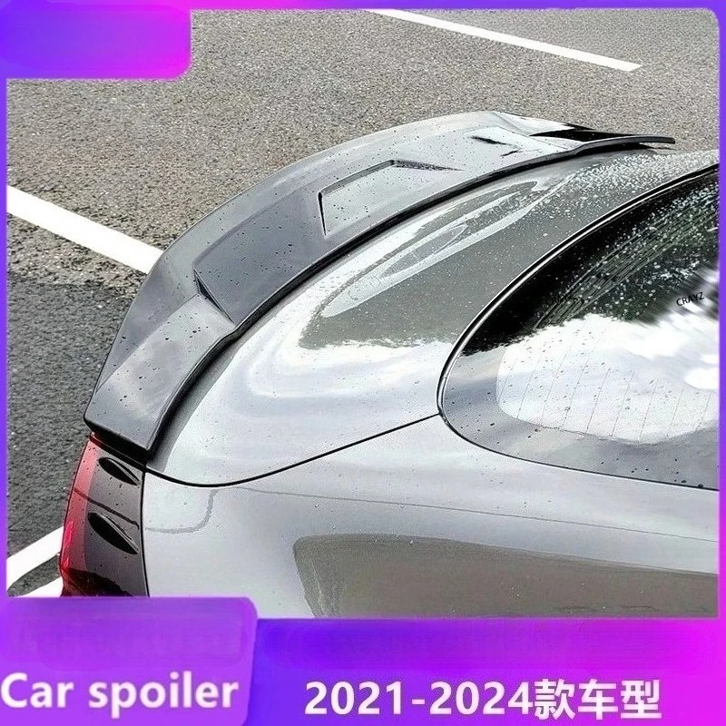 

Carbon Fiber Look Rear Spoiler Wing for Hyundai Sonata 10th 2021-2024 | Glossy Black ABS Material Trunk Lid Lip