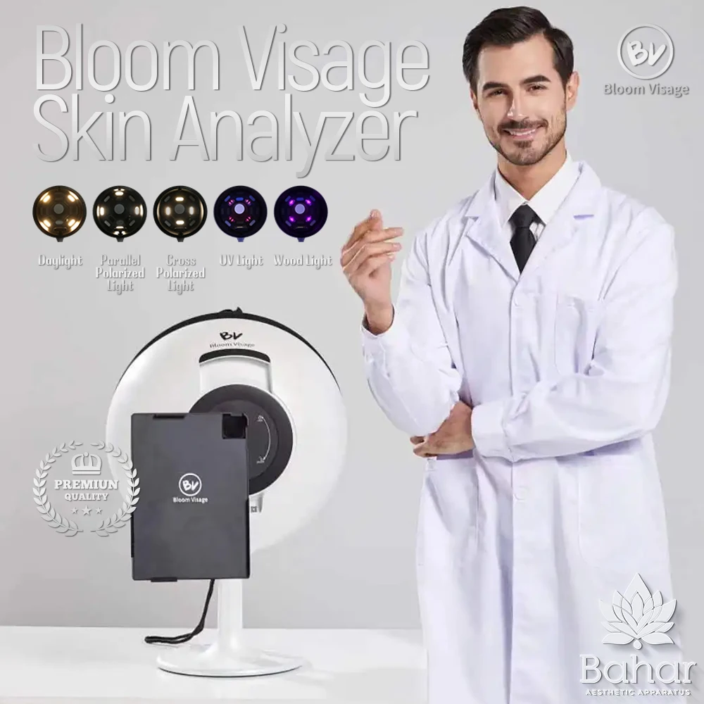 Bv Bloom Skin Analyzer Ai Gezichtsscanner 3d Topografie Analyze Magische Spiegel Huid Tester Professionele Schoonheidssalon Apparatuur