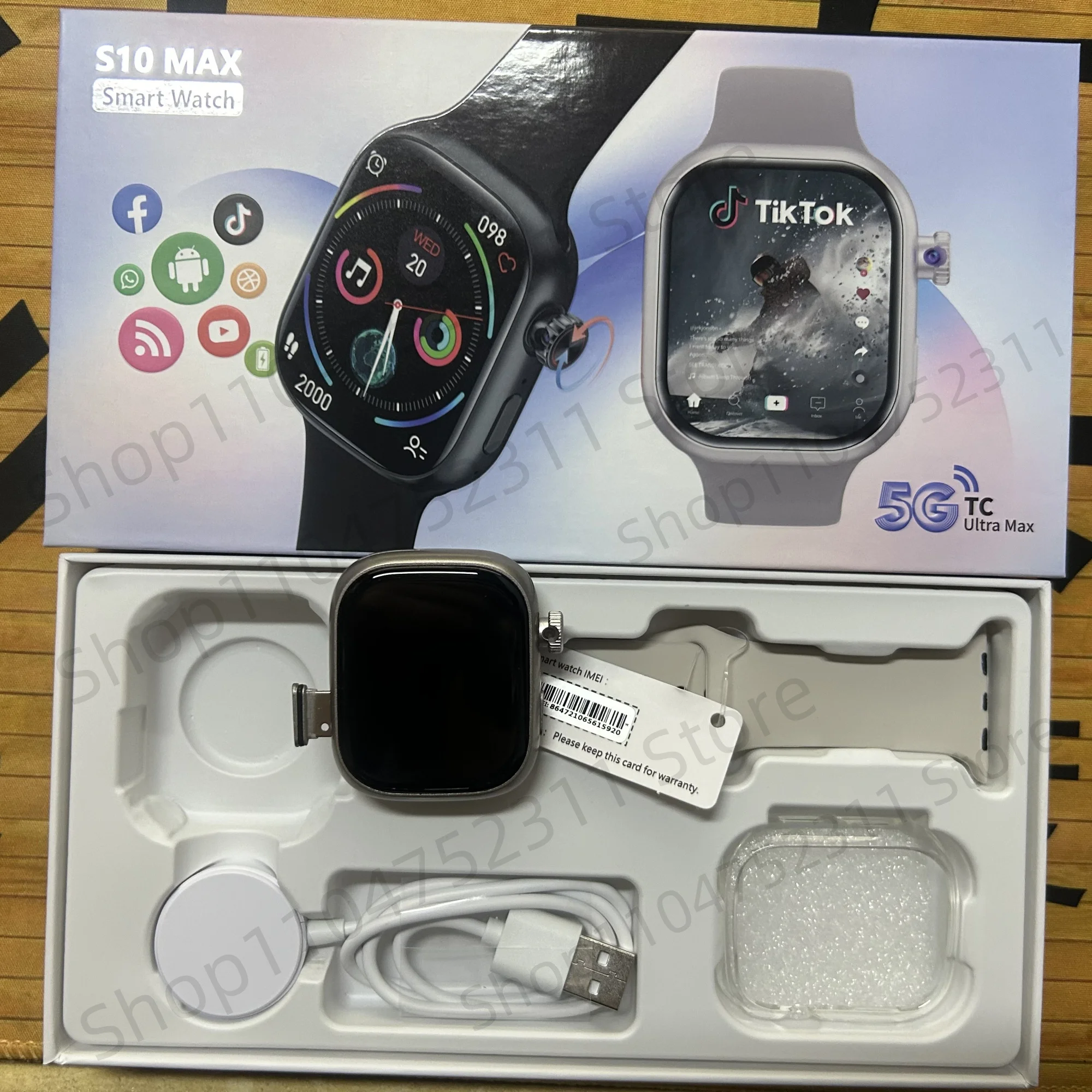 S10 MAX Smartwatch 2.29 بوصة أندرويد 5G CD99 S9 S10 ساعة ذكية للرجال مع كاميرا دوارة GPS واتساب Tiktok App Store Wifi Connect