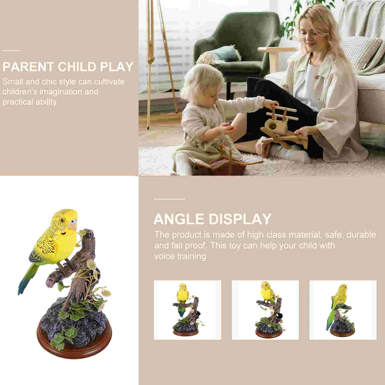 Simulation Parrot Recording Plaything Model Kid Toys Kids Interesting Educational Talking Novel