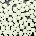 White hard beads