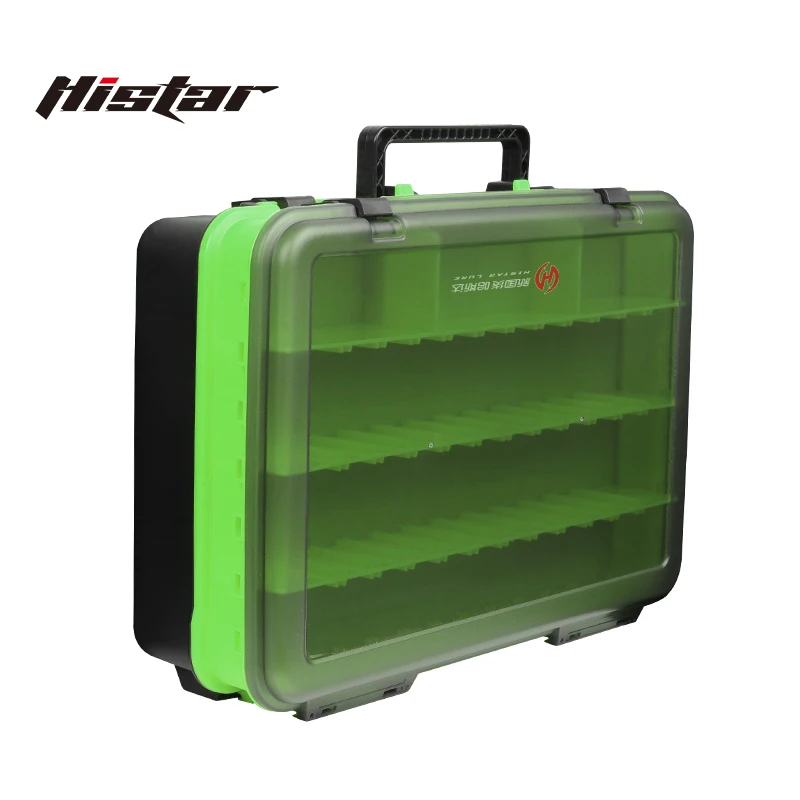 Imagem -06 - Histar-multi-funcional Engrossar Case pp Anti-escorregadio Resistência à Pressão Grande Capacidade Dupla Camada Pescaria Tackle Box