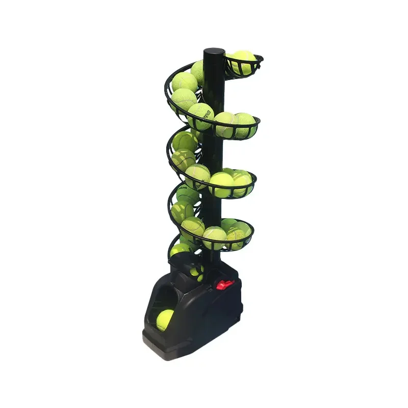 2026 Tennis ball machine self-practice throwing machine single with catch net portable practice device coach assistant