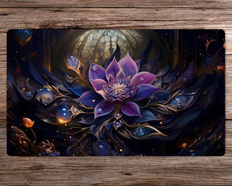 

Jeweled Lotus Commander Masters 24 "x 14" Playmat Коврик для настольной игры Аксессуары для геймеров Игровой ПК Коврик для мыши Настольный игровой коврик Ковер Коврик